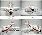 White AIRPLANE Jumbo Jet Flying INFLATABLE Kid Toys Blow Up Party 