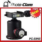 Photo Clam Anodized Ball Head w/ Friction Control PC 33NS (Black 