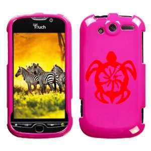  HTC MYTOUCH 4G RED TURTLE ON A PINK HARD CASE COVER 