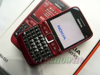 BRAND NEW UNLOCKED NOKIA E63 3G GPS CELL PHONE RED 758478017388  