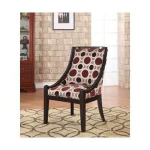 Mulberry and Grey High Back Accent Chair, 20 1/2 Seat Height   Powell 