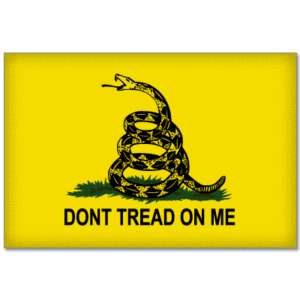 Dont Tread on Me Gadsden Flag sticker decal 10 x 8  