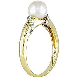 10k Gold Cultured Freshwater Pearl Ring (7 7.5mm)  