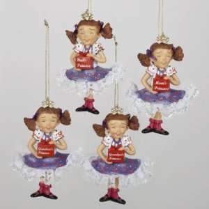   Pack of 12 Princess with Gift Christmas Ornaments 4
