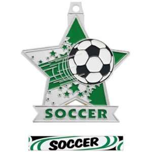 Star Custom Soccer Medal M 715S SILVER MEDAL/DELUXE Custom Soccer 