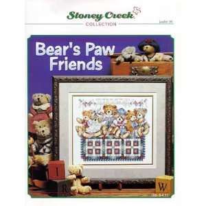  Bears Paw Friends   Cross Stitch Pattern Arts, Crafts 