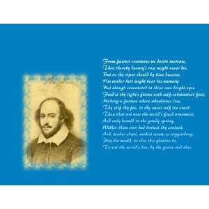  SHAKESPEARE Sonnet #1 COMPUTER MOUSE PAD 