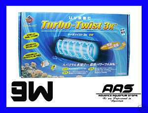 Coralife Turbo Twist 3X 9W UV sterilizer All Aquarium  
