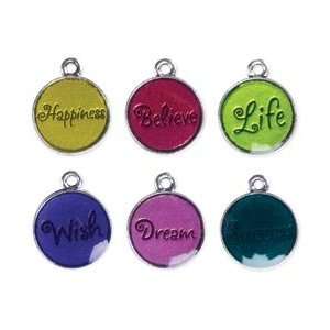  Cousin Meanings Word Charms 15mm 6/Pkg Word #5 MEA3052; 3 