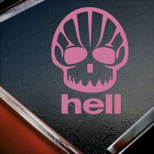  Shell Hell Shaped Face Funny Oil Pink Decal Car Pink 