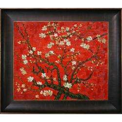 Van Gogh Branches Of An Almond Tree In Blossom (Red) Hand painted 