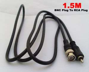 1x Coaxial Cable BNC Male to RCA Male CCTV lead Adapter  