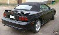FORD MUSTANG 94 99 CONVERTIBLE TOP+DEFROSTER GLASS   BLACK  