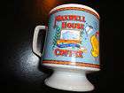   Coffee Cup Maxwell House Coffee Stoneware Ceramic Footed Advertising