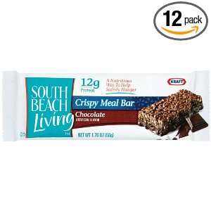  South Beach Diet Meal Replacement Bars, Chocolate Crisp, 2 
