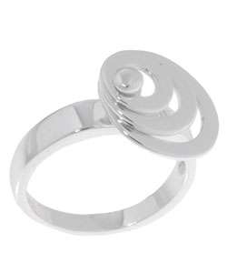 Sterling Silver Circles Fidget Ring  