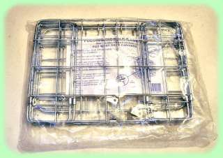 NEW FOLDING BASKET SILVER  For Bicycles or Motorized  