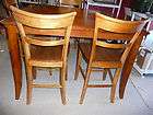   Tall Wooden Expandable Bistro Table 4 Chairs NEW shipping available