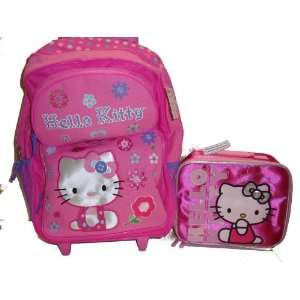  Sanrio Hello Kitty Large Rolling Backpack / Luggage with 