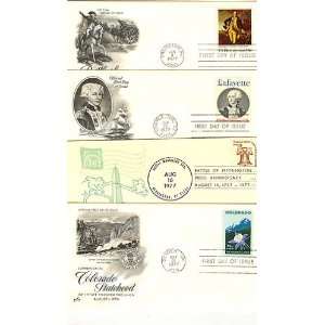 USA First Day Covers George Washington, Marquis de LaFayette, Liberty 