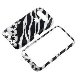 Silver Zebra Star Case for Blackberry Torch 9850/ 9860  