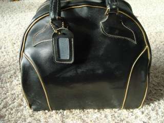 Vintage One Ball Bowling Bag Black with Gold Trim Clark Very COOL 
