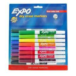 Expo Low Odor Fine Tip Dry Erase Markers (Pack of 17)  