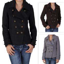 Ci Sono by Journee Juniors Military inspired Double breasted Coat 