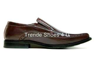 ALDO Mens Brown Square Toe Office Dress Shoes Loafers  