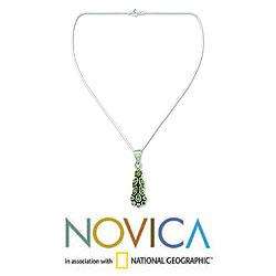 Sterling Silver Summer Allure Peridot Necklace (India)   