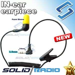 IN ear earpiece 3.5MM plug and foam sleeve TG UV2 JT988  