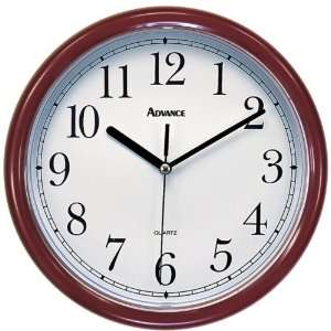  Advance 8109 10 Quartz Wall Clock / Maroon