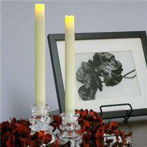   Pacific Accents Real Wax LED Flameless Taper Candles with 6 Hour Timer