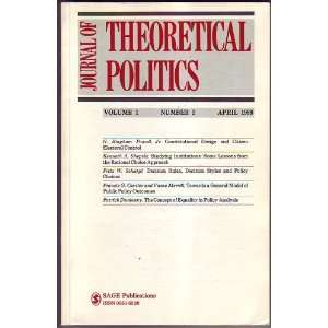  Journal of Theoretical Politics, November 1987 Richard 