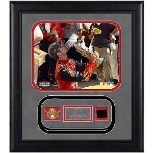Mounted Memories Jeff Gordon 2004 Brickyard Victory Photo, IMS Pin 
