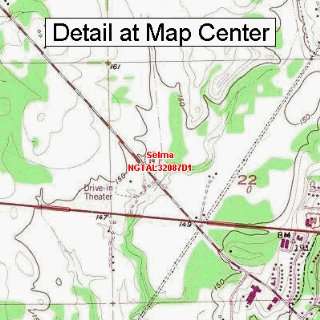 USGS Topographic Quadrangle Map   Selma, Alabama (Folded/Waterproof 