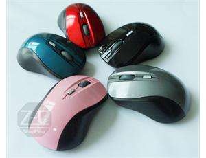 10M 2.4G USB Wireless Optical PC Mouse Mice Pink M  