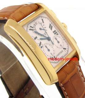 Cartier Tank Francaise Chronograph 18k Watch W5000556   