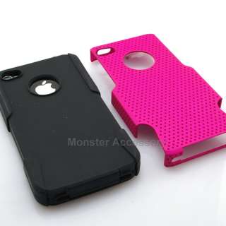 APEX Pink Hybrid Gel Case Cover For Apple iPhone 4S NEW  