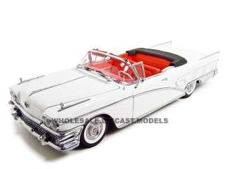   18 scale diecast model of 1958 buick convertible die cast car by sun