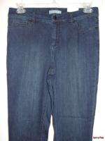   NWT COLDWATER CREEK Dark Blue Stretch Natural Fit Cropped Leg Jeans 10