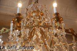 PAIR OF FRENCH CRYSTAL CHANDELIERS 15 LIGHTS.45 H.  
