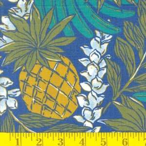  Cotton Hawaii Pineapple Fabric By The Yard Arts, Crafts & Sewing