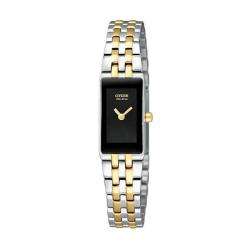 Citizen Eco Drive Womens Silhouette Two tone Steel Watch 