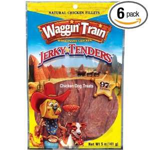Waggin Train Jerky Tenders Dog Treats, Chicken, 5 Ounce Package (Pack 