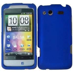  For ATT HTC Salsa Accessory   Rubber Blue Hard Case 
