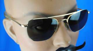 Vtg Gold Filled American Optical Pilot Military Sunglasses Shades AO 