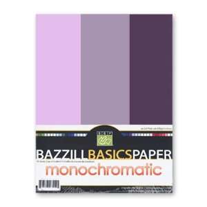  Bazzill Basics   Monochromatic Trio Packs   8.5 x 11 