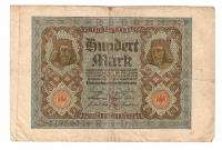 GERMAN GERMANY 100 MARK 1920 REICHSBANKNOTE NOTE »  