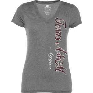  Texas A&M Aggies Womens Heathered Charcoal Cannon Tee 